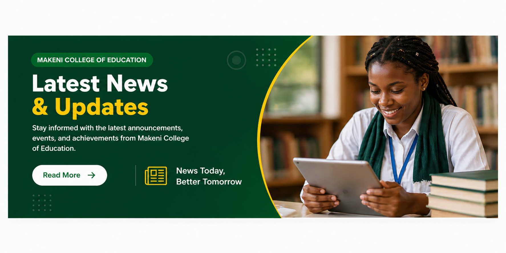 Makeni College latest news banner